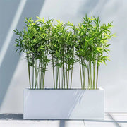 outdoor garden planters white garden plant pots woven wood